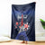 Personalized Happy Bastille Day Blanket Vive la France!
