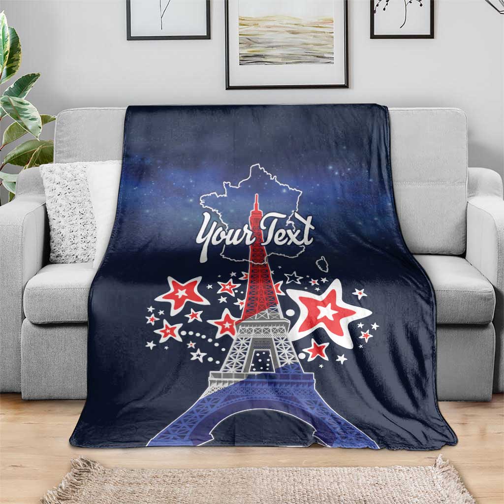 Personalized Happy Bastille Day Blanket Vive la France!