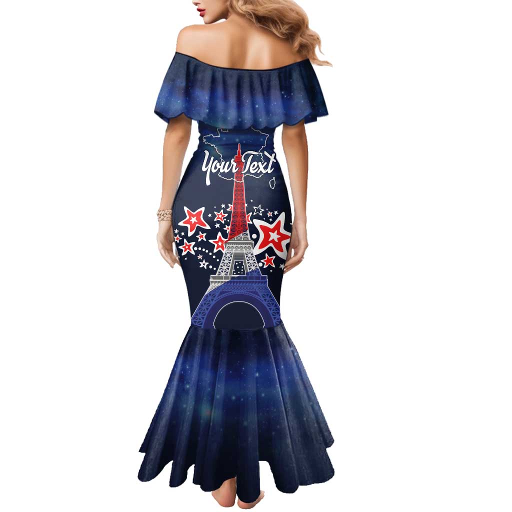 Personalized Happy Bastille Day Family Matching Mermaid Dress and Hawaiian Shirt Vive la France!