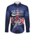 Personalized Happy Bastille Day Family Matching Off The Shoulder Long Sleeve Dress and Hawaiian Shirt Vive la France!