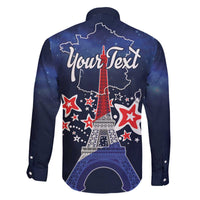 Personalized Happy Bastille Day Family Matching Off The Shoulder Long Sleeve Dress and Hawaiian Shirt Vive la France!