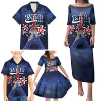 Personalized Happy Bastille Day Family Matching Puletasi and Hawaiian Shirt Vive la France!