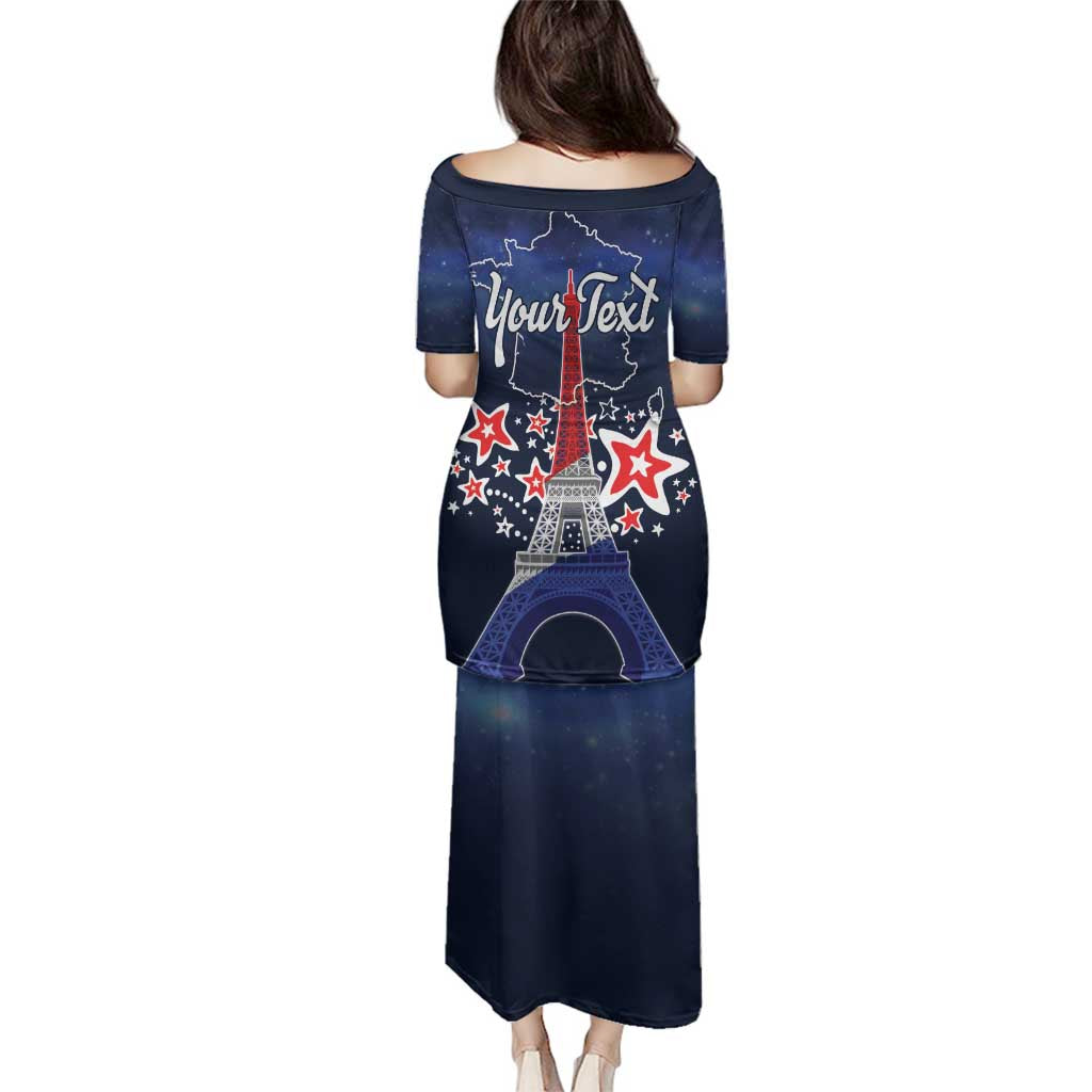 Personalized Happy Bastille Day Family Matching Puletasi and Hawaiian Shirt Vive la France!