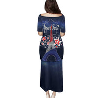 Personalized Happy Bastille Day Family Matching Puletasi and Hawaiian Shirt Vive la France!