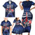 Personalized Happy Bastille Day Family Matching Short Sleeve Bodycon Dress and Hawaiian Shirt Vive la France!