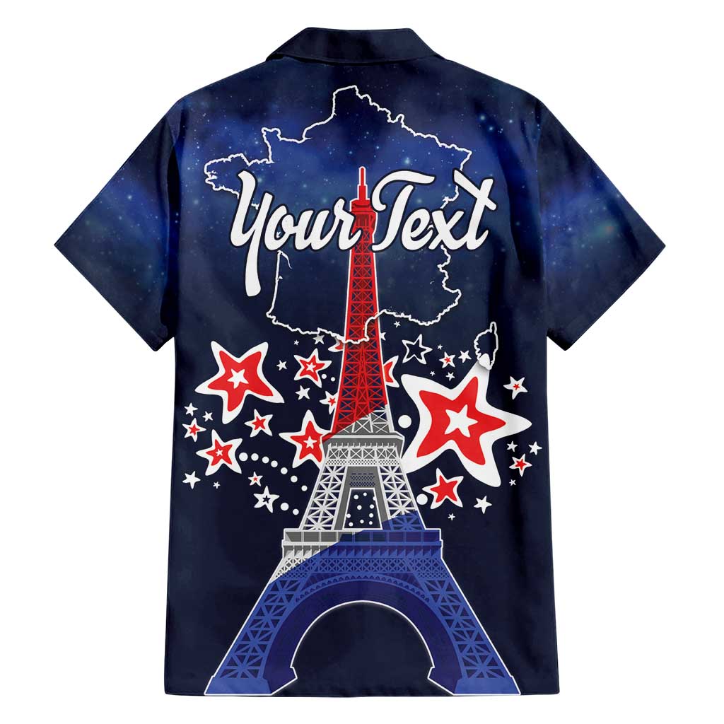 Personalized Happy Bastille Day Family Matching Short Sleeve Bodycon Dress and Hawaiian Shirt Vive la France!