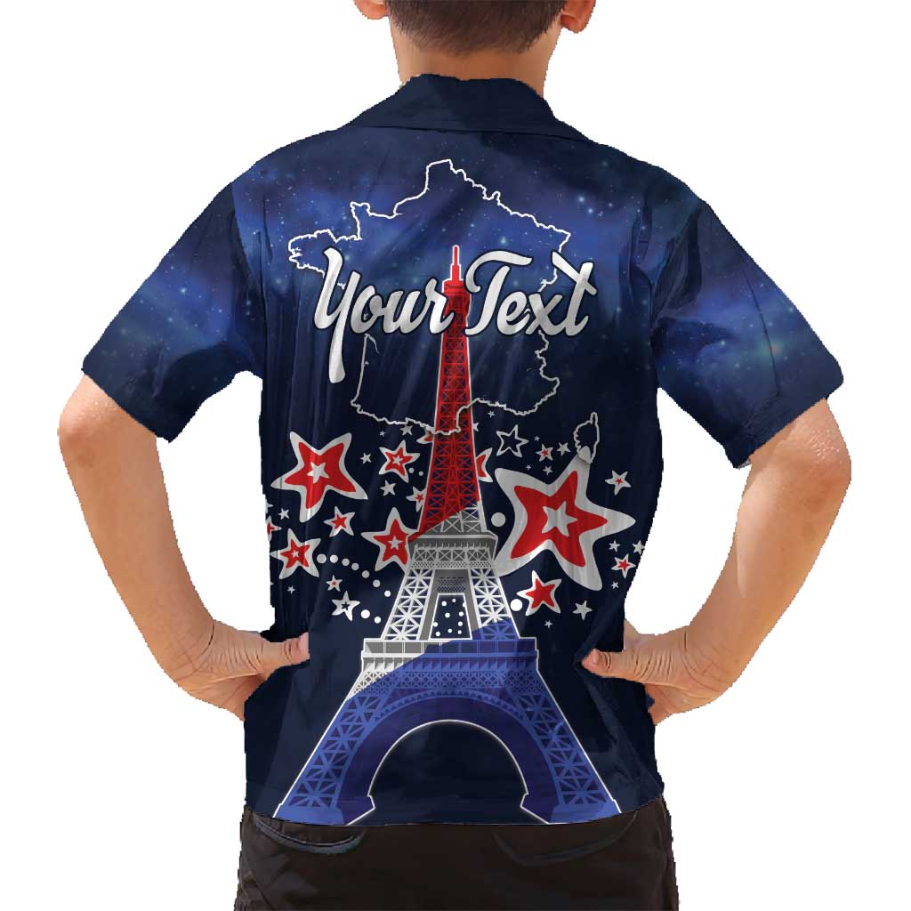 Personalized Happy Bastille Day Family Matching Summer Maxi Dress and Hawaiian Shirt Vive la France!