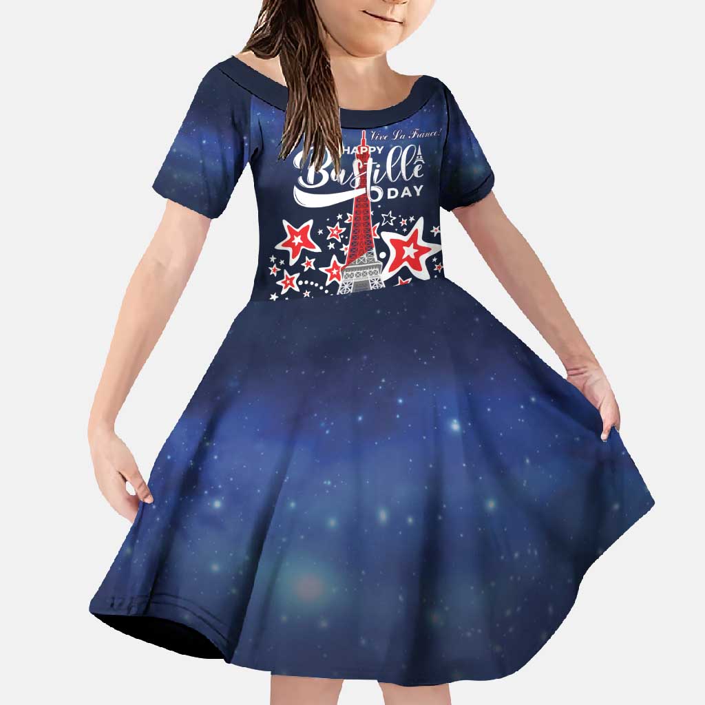 Personalized Happy Bastille Day Family Matching Summer Maxi Dress and Hawaiian Shirt Vive la France!