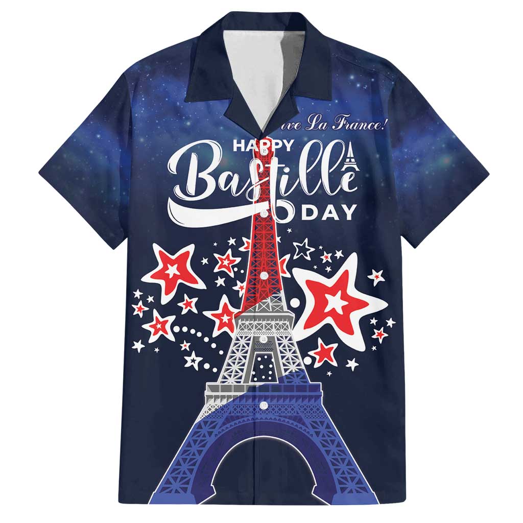 Personalized Happy Bastille Day Family Matching Summer Maxi Dress and Hawaiian Shirt Vive la France!