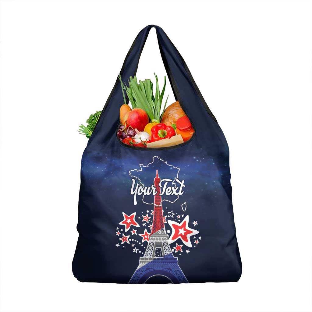 Personalized Happy Bastille Day Grocery Bag Vive la France!