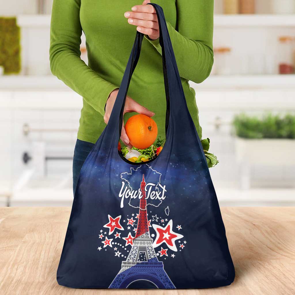 Personalized Happy Bastille Day Grocery Bag Vive la France!