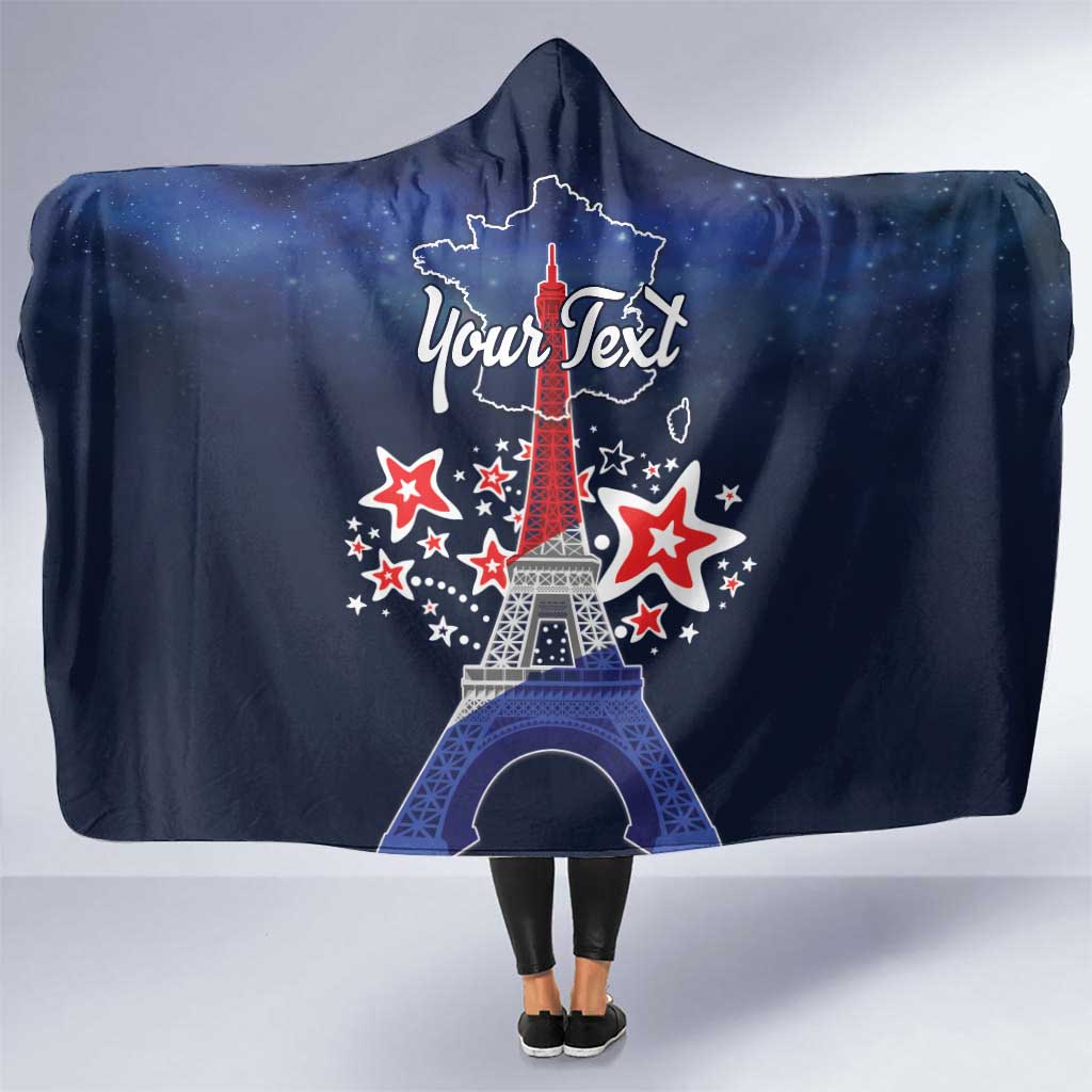 Personalized Happy Bastille Day Hooded Blanket Vive la France!