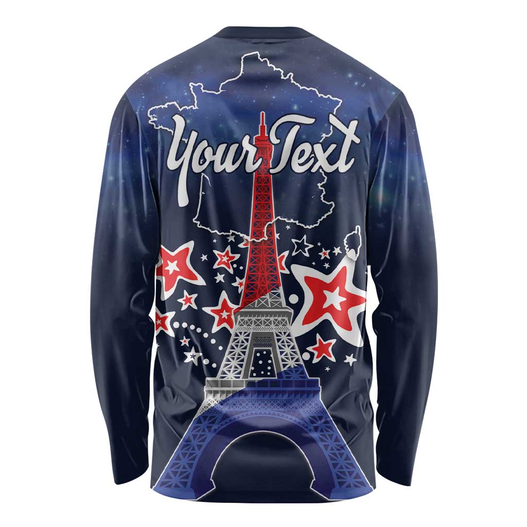 Personalized Happy Bastille Day Long Sleeve Shirt Vive la France!