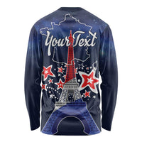 Personalized Happy Bastille Day Long Sleeve Shirt Vive la France!