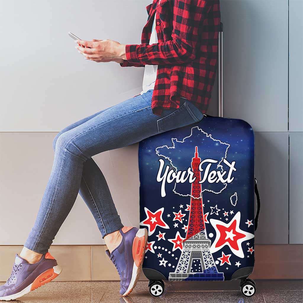 Personalized Happy Bastille Day Luggage Cover Vive la France!