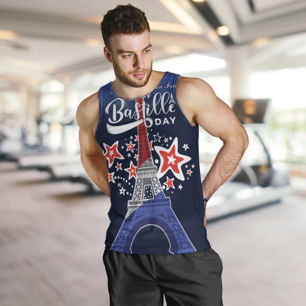 Personalized Happy Bastille Day Men Tank Top Vive la France!