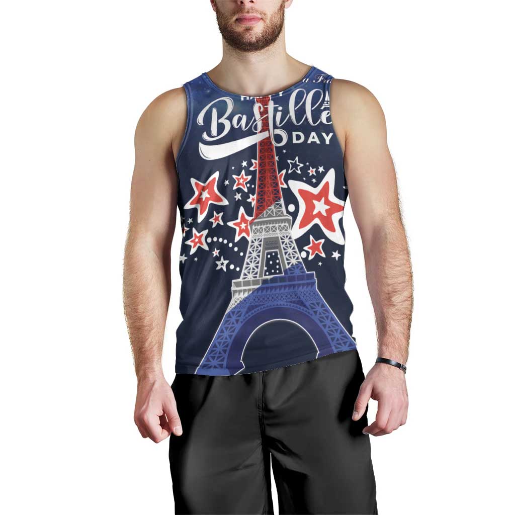 Personalized Happy Bastille Day Men Tank Top Vive la France!