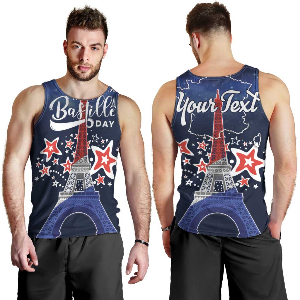 Personalized Happy Bastille Day Men Tank Top Vive la France!