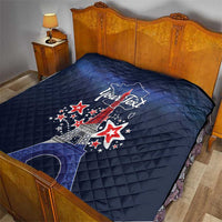 Personalized Happy Bastille Day Quilt Vive la France!