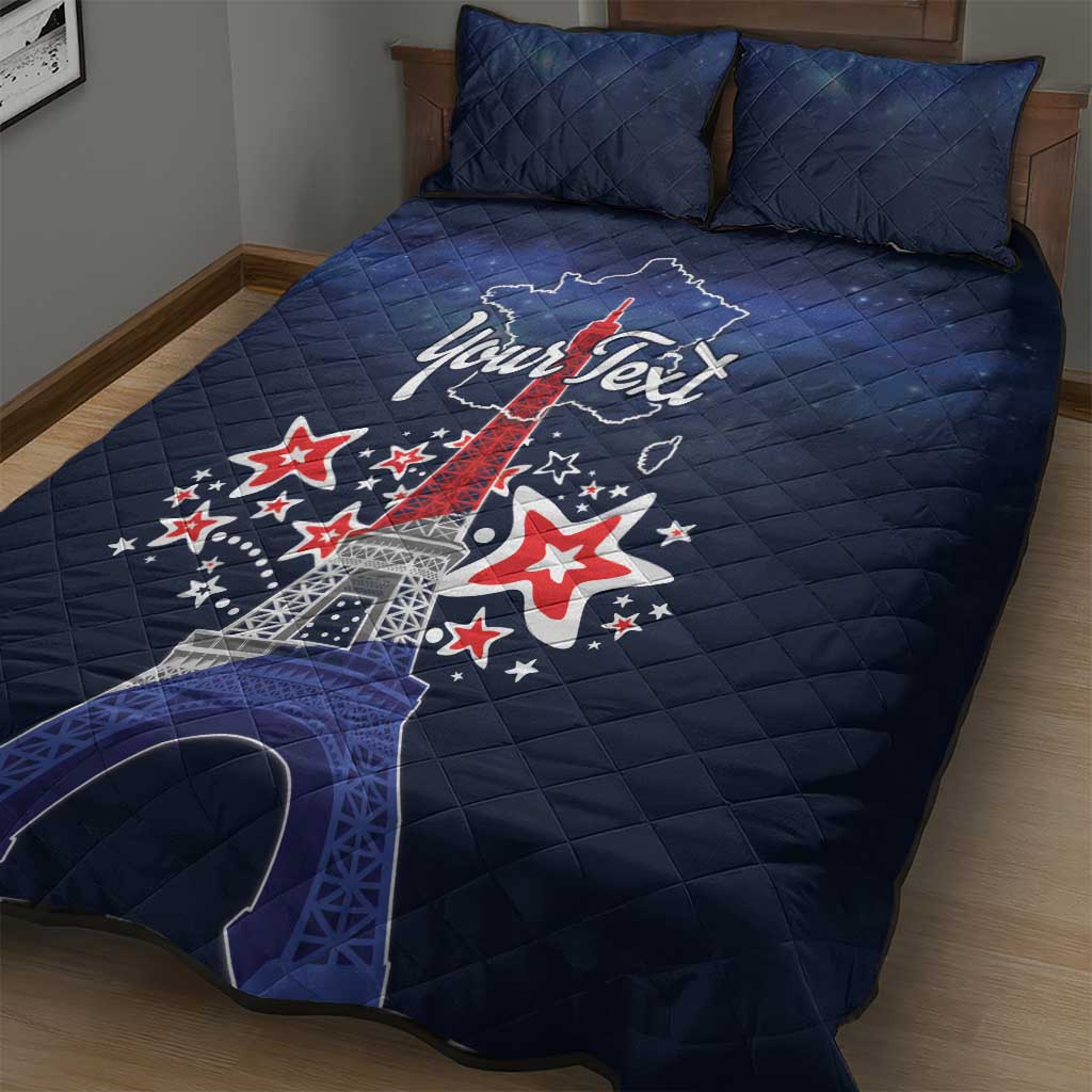 Personalized Happy Bastille Day Quilt Bed Set Vive la France!