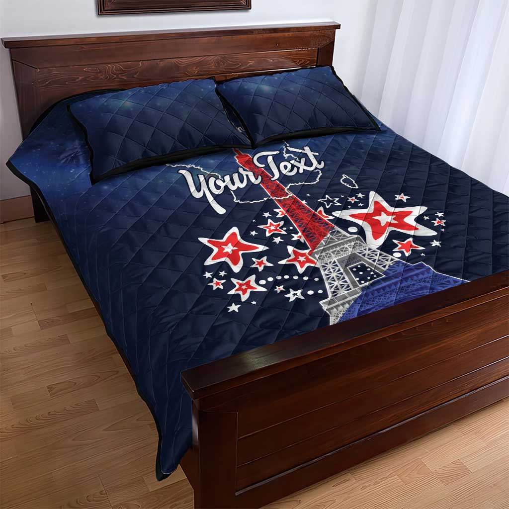 Personalized Happy Bastille Day Quilt Bed Set Vive la France!