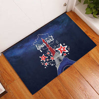 Personalized Happy Bastille Day Rubber Doormat Vive la France!