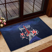 Personalized Happy Bastille Day Rubber Doormat Vive la France!
