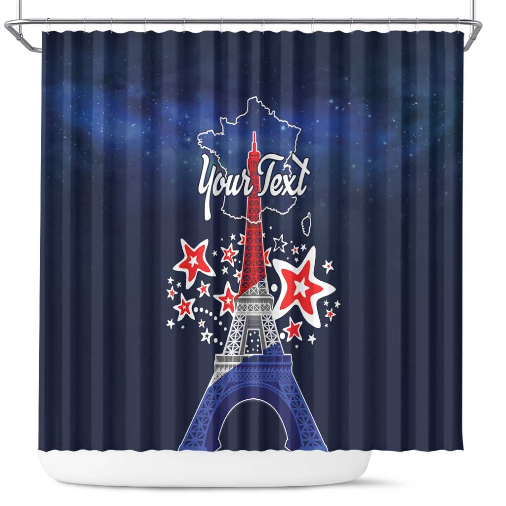 Personalized Happy Bastille Day Shower Curtain Vive la France!