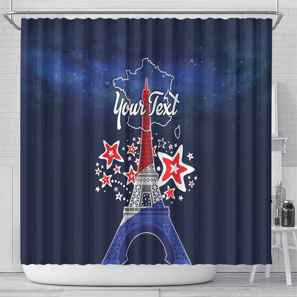 Personalized Happy Bastille Day Shower Curtain Vive la France!