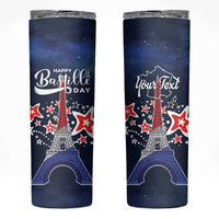 Personalized Happy Bastille Day Skinny Tumbler Vive la France!