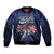 Personalized Happy Bastille Day Sleeve Zip Bomber Jacket Vive la France!