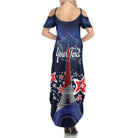 Personalized Happy Bastille Day Summer Maxi Dress Vive la France!
