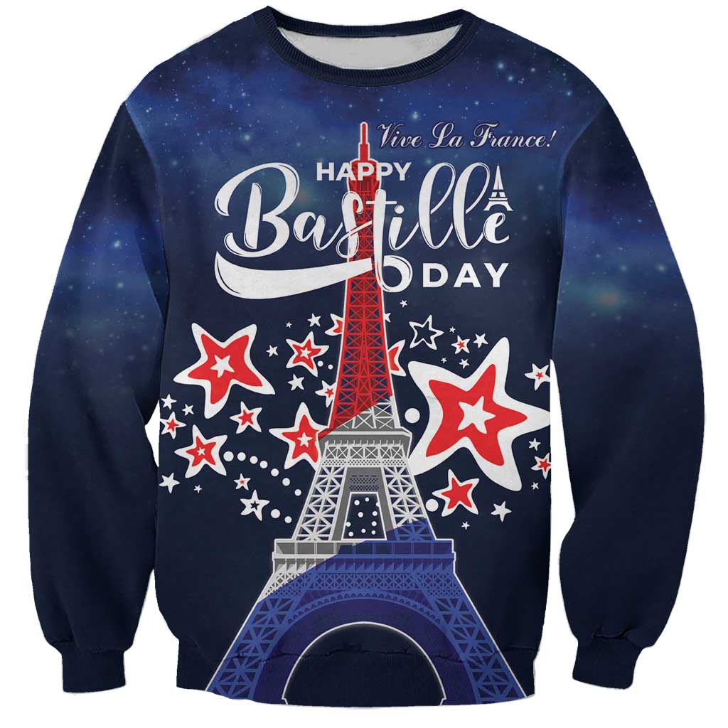 Personalized Happy Bastille Day Sweatshirt Vive la France!