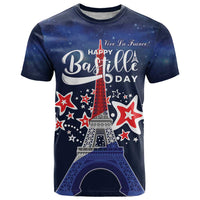 Personalized Happy Bastille Day T Shirt Vive la France!