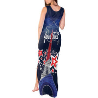 Personalized Happy Bastille Day Tank Maxi Dress Vive la France!