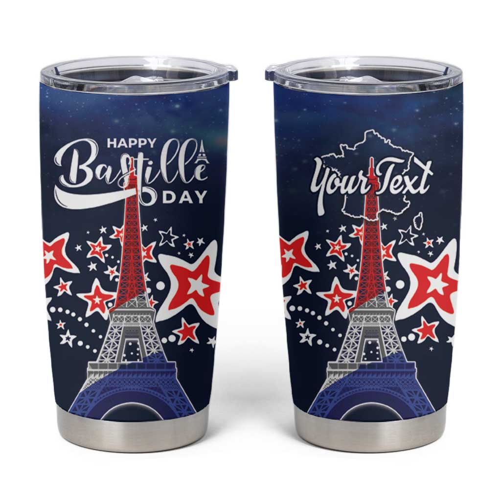 Personalized Happy Bastille Day Tumbler Cup Vive la France!