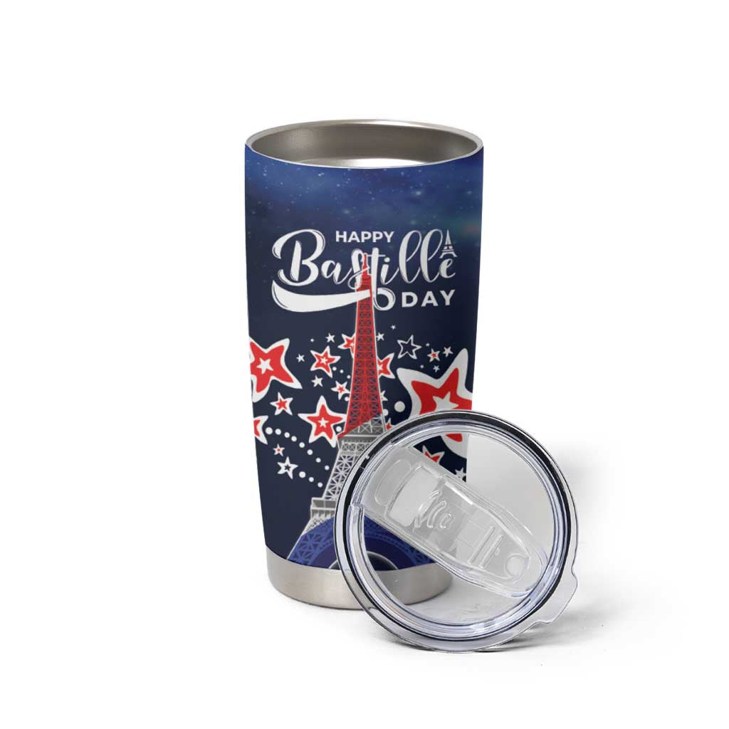 Personalized Happy Bastille Day Tumbler Cup Vive la France!