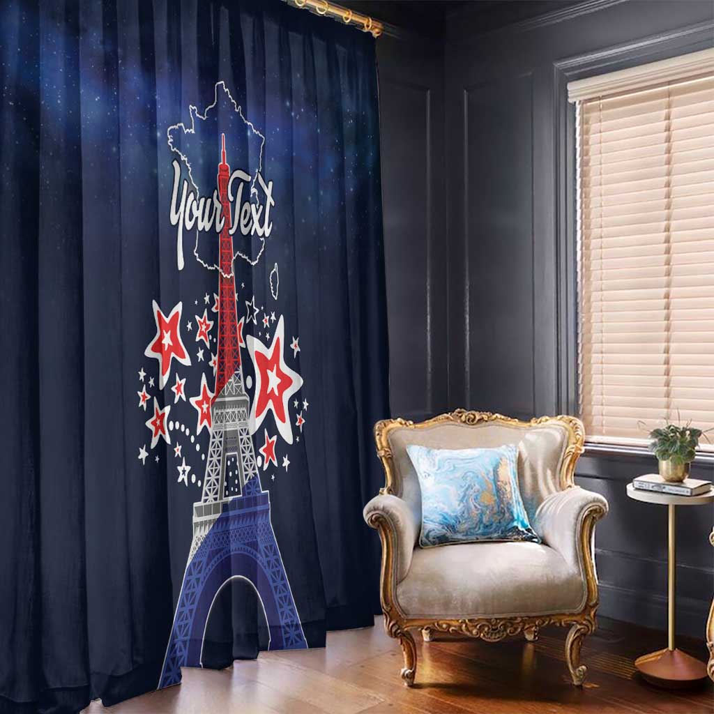Personalized Happy Bastille Day Window Curtain Vive la France!