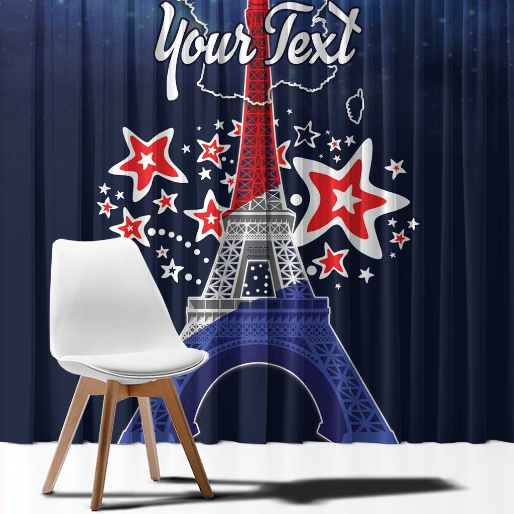 Personalized Happy Bastille Day Window Curtain Vive la France!