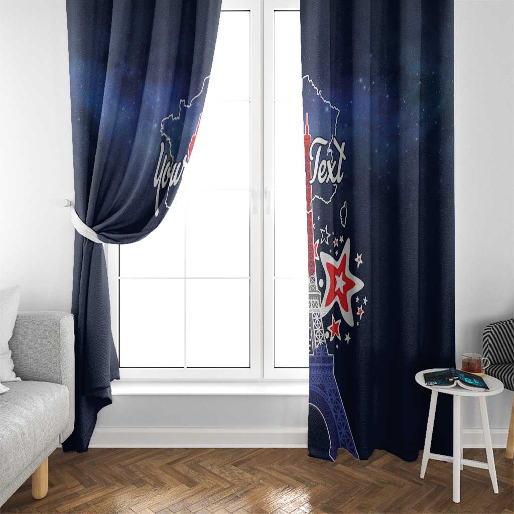 Personalized Happy Bastille Day Window Curtain Vive la France!