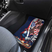 French American Heritage Month Car Mats Gallic Rooster And Bald Eagle
