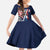 French American Heritage Month Family Matching Off Shoulder Maxi Dress and Hawaiian Shirt Gallic Rooster And Bald Eagle