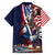 French American Heritage Month Family Matching Off Shoulder Maxi Dress and Hawaiian Shirt Gallic Rooster And Bald Eagle