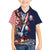 French American Heritage Month Family Matching Off Shoulder Maxi Dress and Hawaiian Shirt Gallic Rooster And Bald Eagle