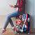 French American Heritage Month Luggage Cover Gallic Rooster And Bald Eagle