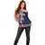 French American Heritage Month Off Shoulder Sweater Gallic Rooster And Bald Eagle