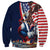French American Heritage Month Sweatshirt Gallic Rooster And Bald Eagle