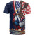French American Heritage Month T Shirt Gallic Rooster And Bald Eagle