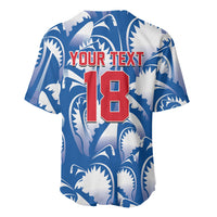 Custom Football Cape Verde Blue Sharks Baseball Jersey Rise Again Island