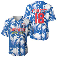 Custom Football Cape Verde Blue Sharks Baseball Jersey Rise Again Island